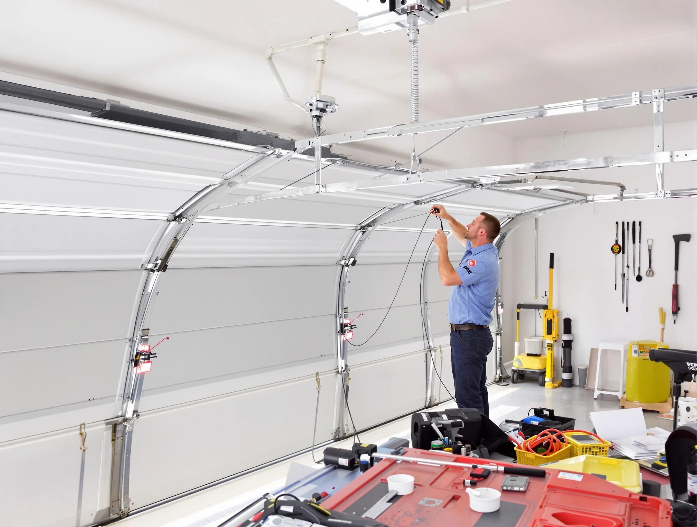 Garage door cable repair service by Alpine Garage Door Repair in Alpine