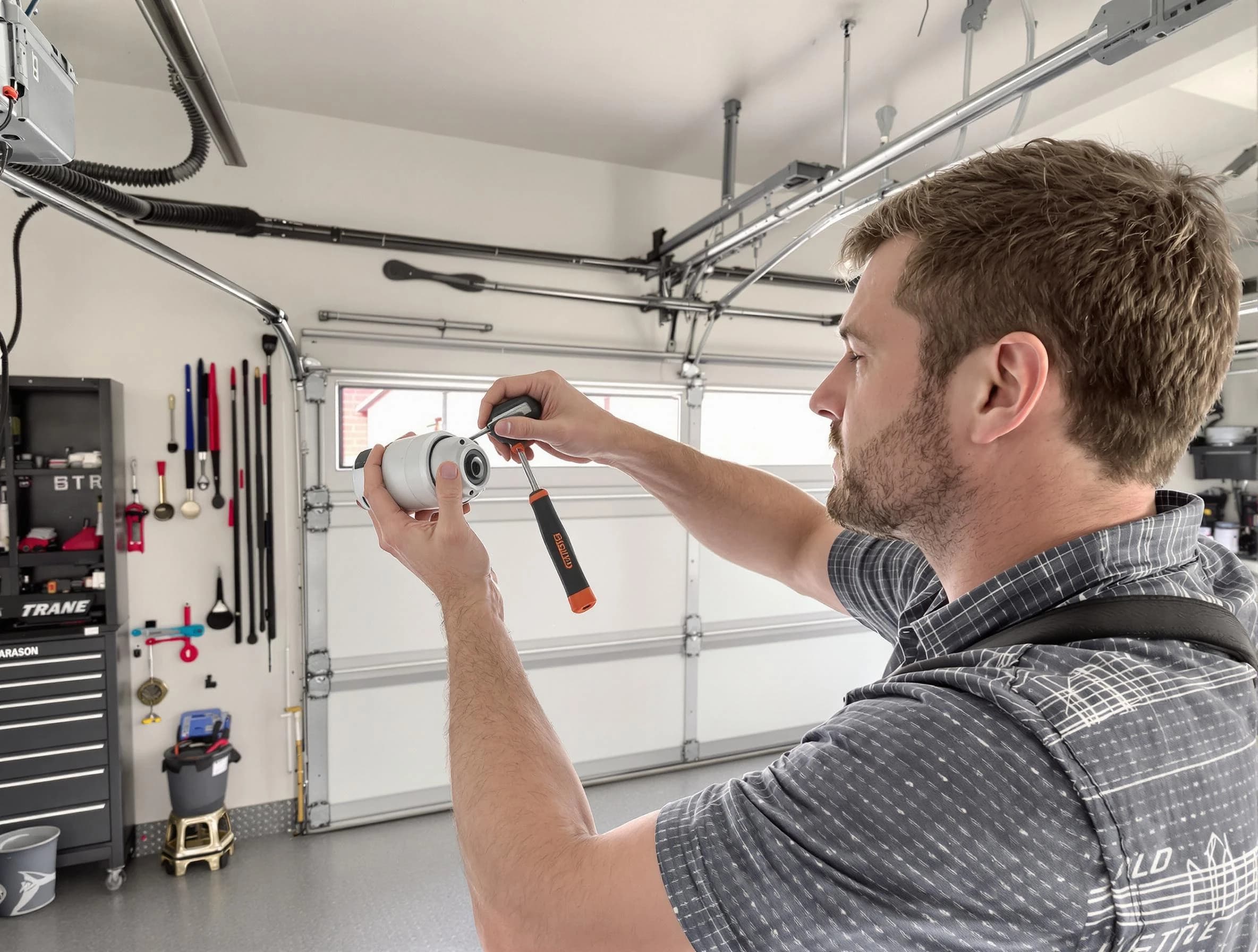 Garage door opener repair service by Alpine Garage Door Repair in Alpine