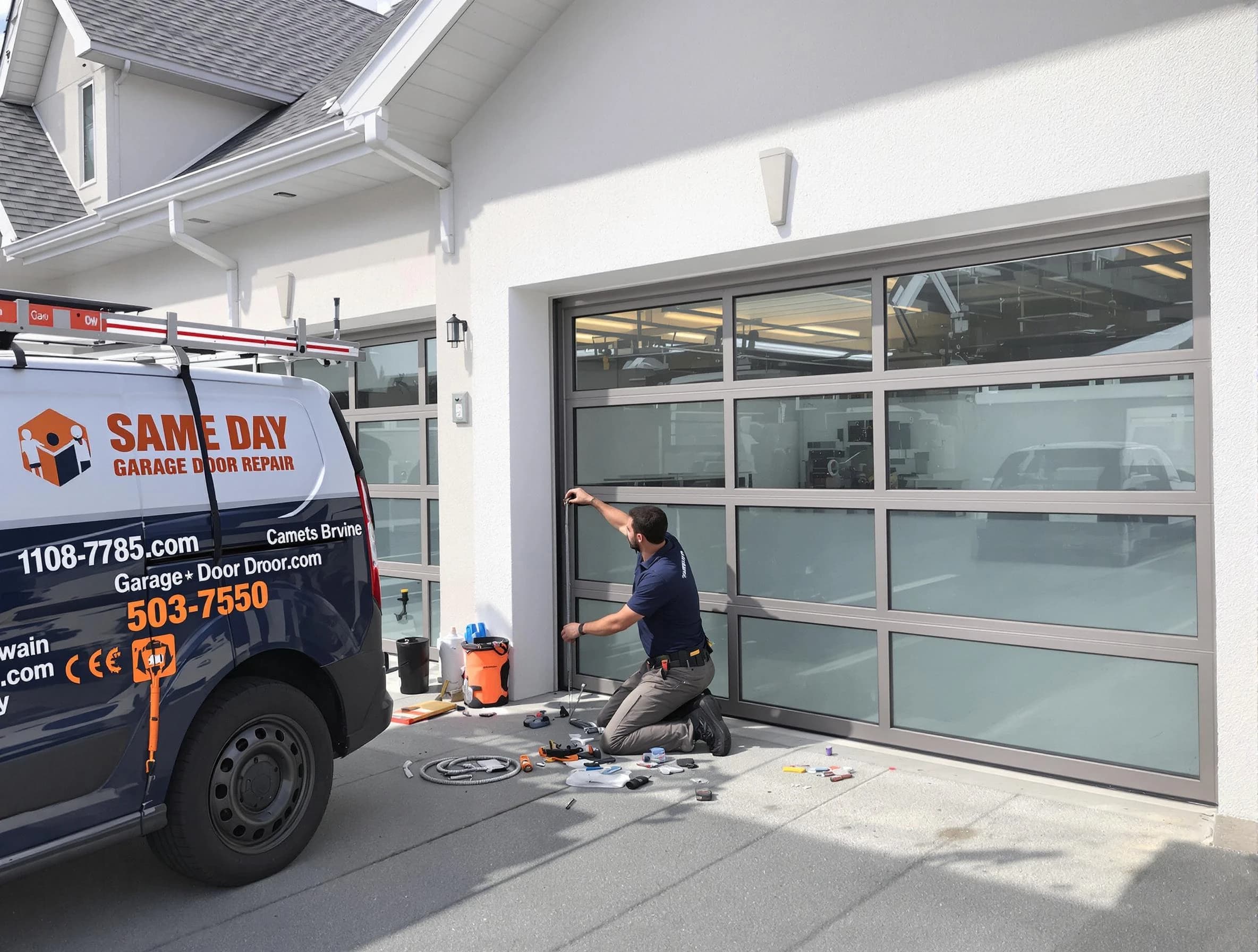 Same-day garage door repair service by Alpine Garage Door Repair in Alpine