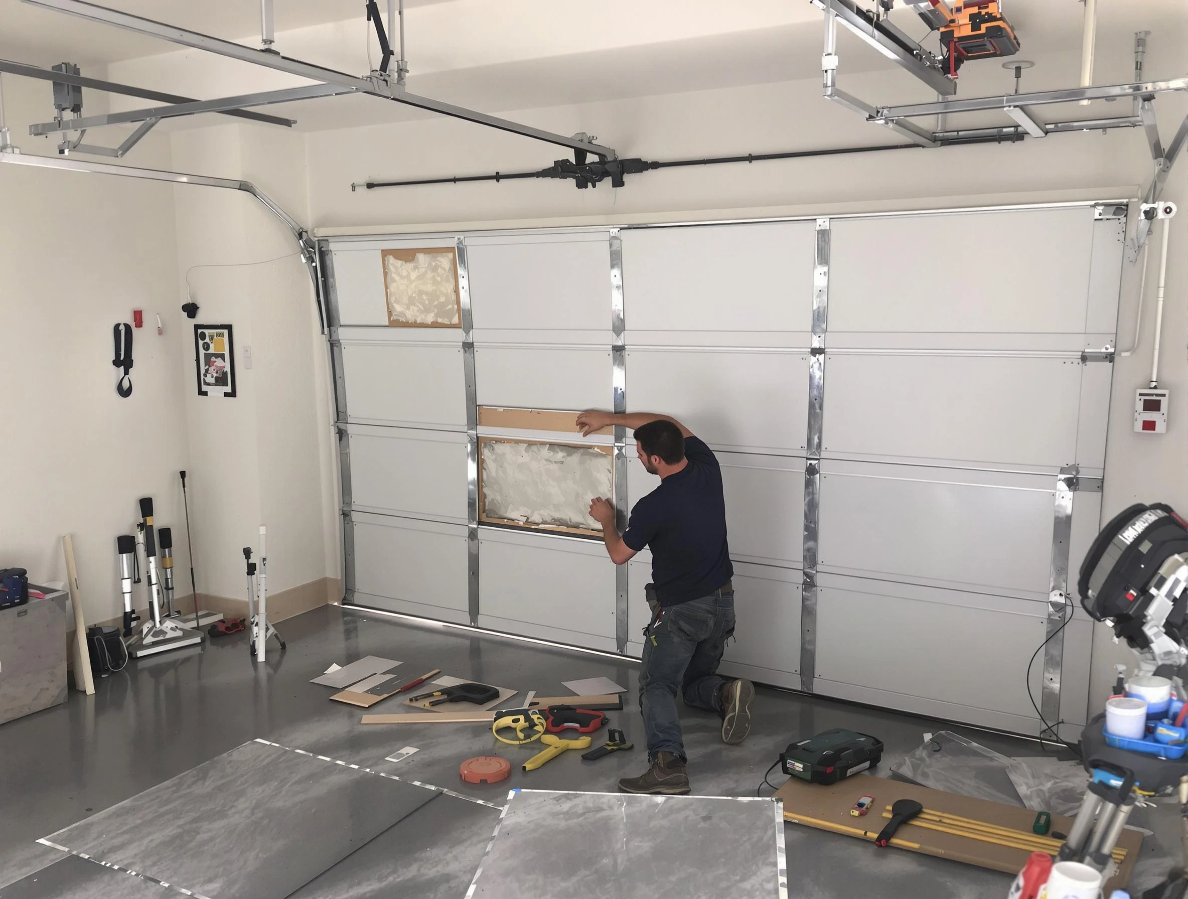 Garage Door Panel Repair in Alpine