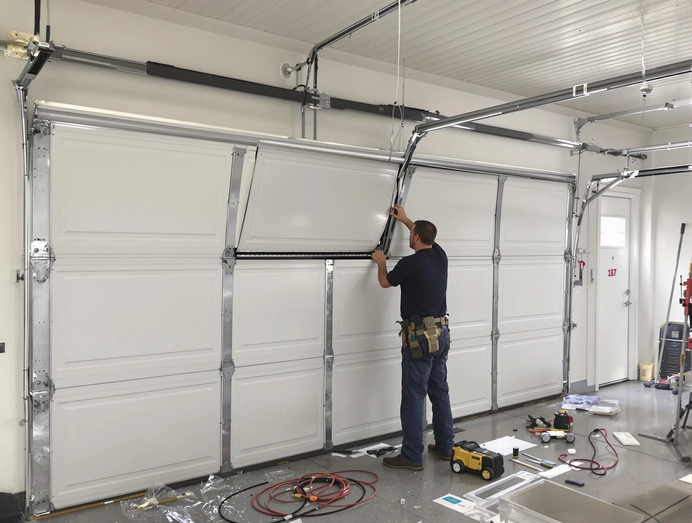 Garage Door Section Replacement in Alpine