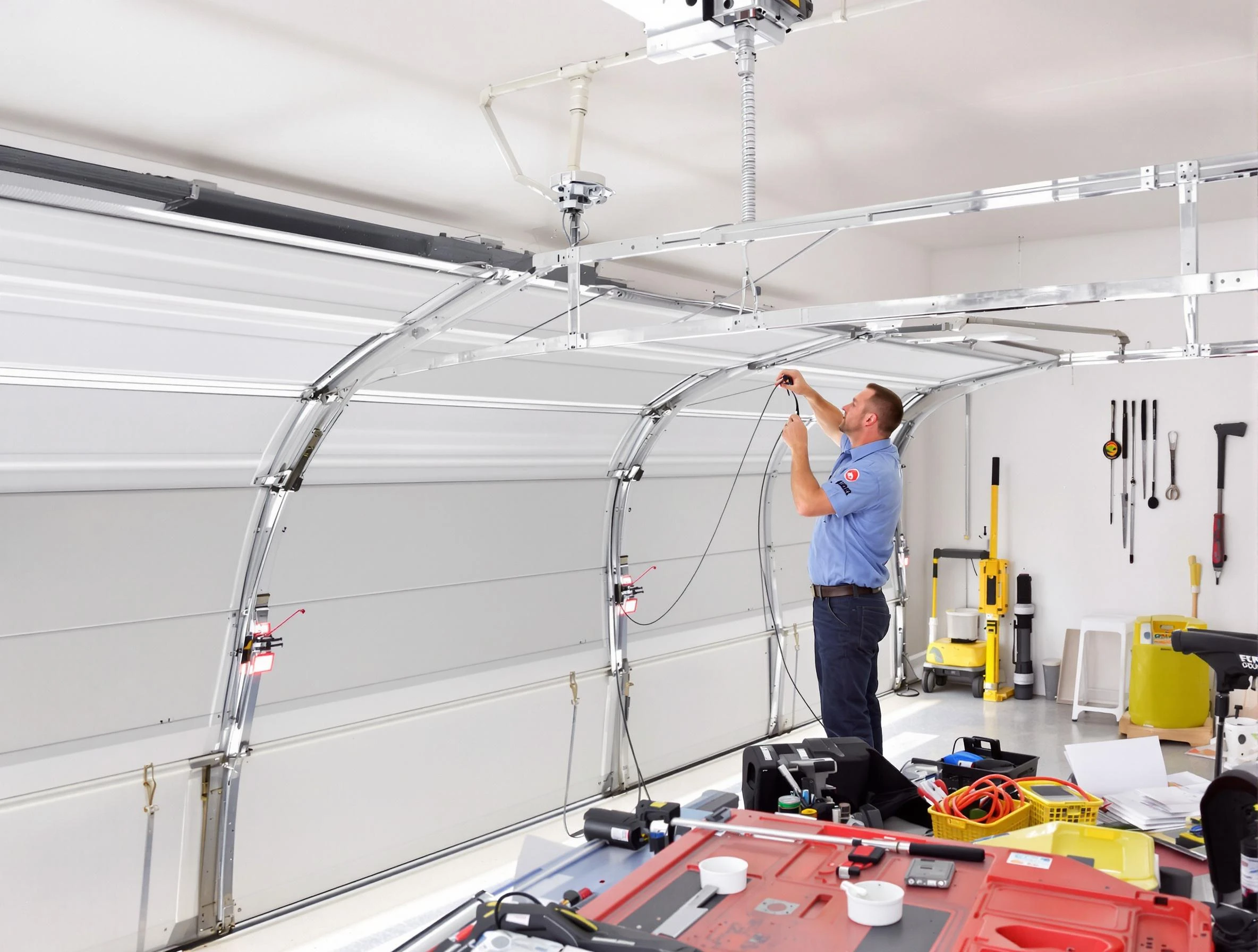 Garage door cable repair service by Alpine Garage Door Repair in Alpine