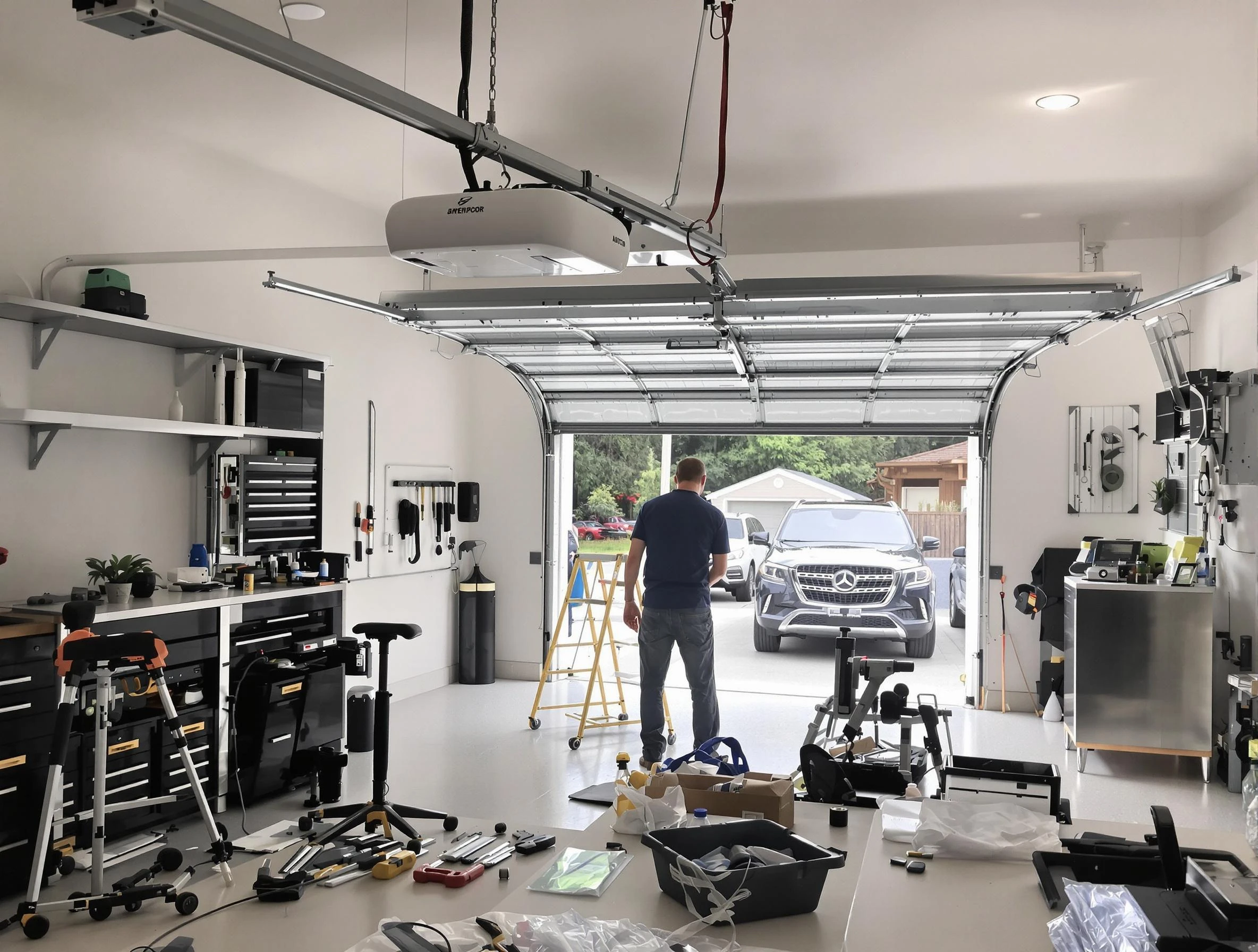Garage door opener installation by Alpine Garage Door Repair in Alpine