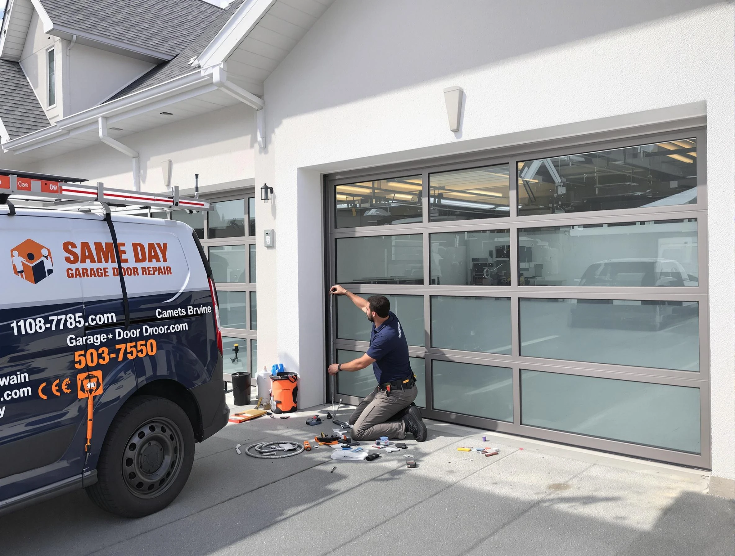 Same-day garage door repair service by Alpine Garage Door Repair in Alpine